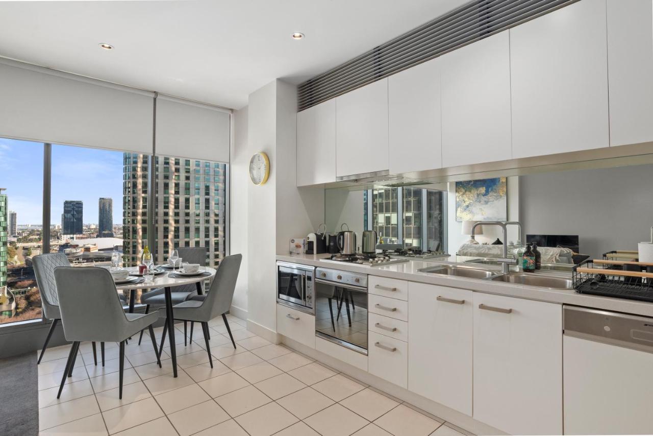 Sophisticated Designer Condo W River & City Views Melbourne Buitenkant foto